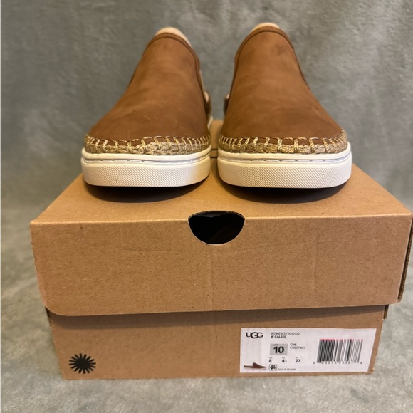 Women’s UGG Nubuck Suede Espadrille inspired sneaker, Chestnut color, Size 10 - Picture 6 of 6